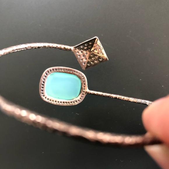 Stunning chalcedony & silver bracelet. - Picture 7 of 10